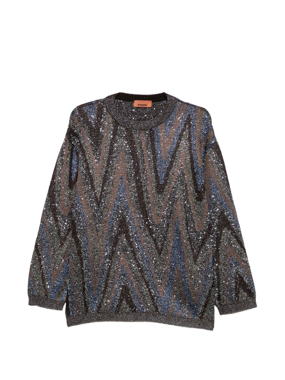 PRINTED CREWNECK SWEATER
