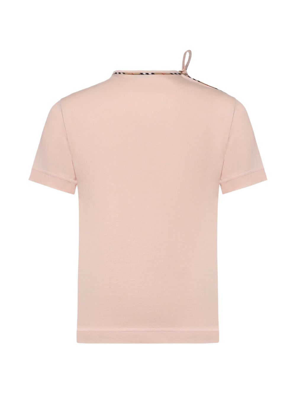 CHECK BOW COTTON T-SHIRT