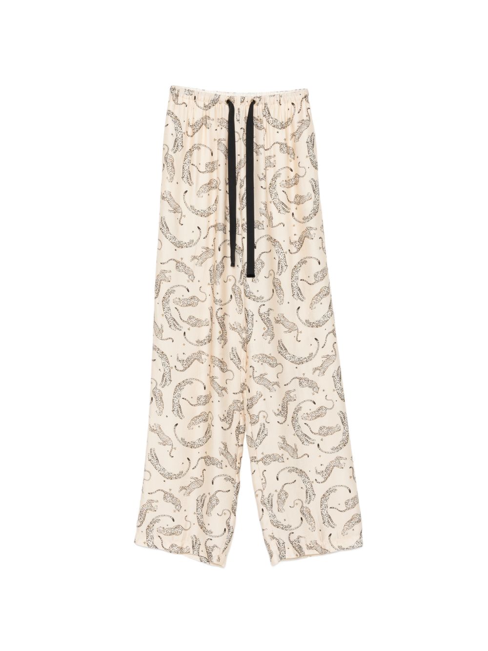 PRINTED DRAWSTRING TROUSERS