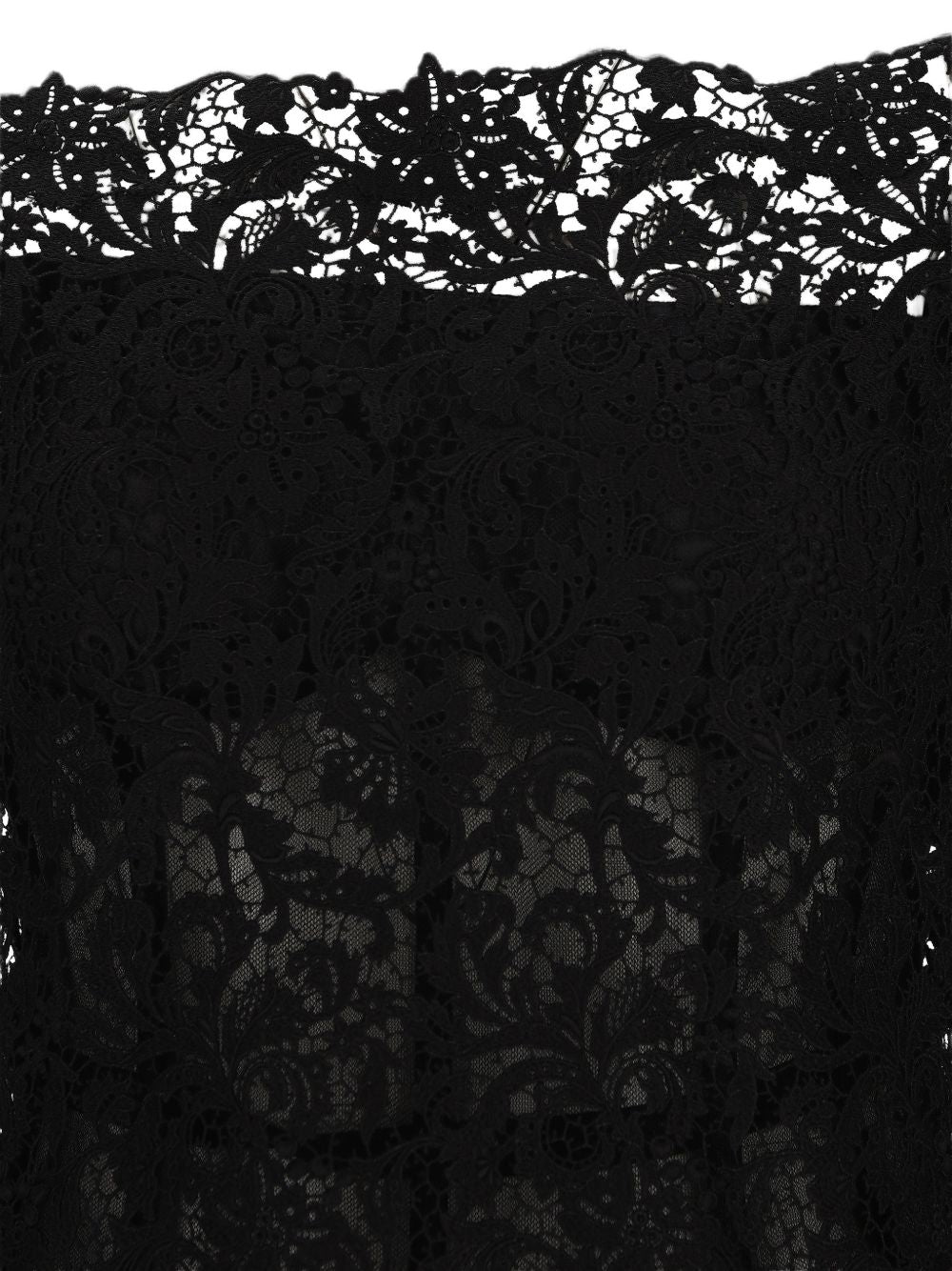 MACRAMÉ LACE MIDI DRESS
