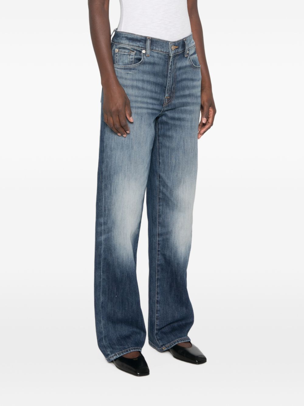 STOVEPIPE DENIM JEANS