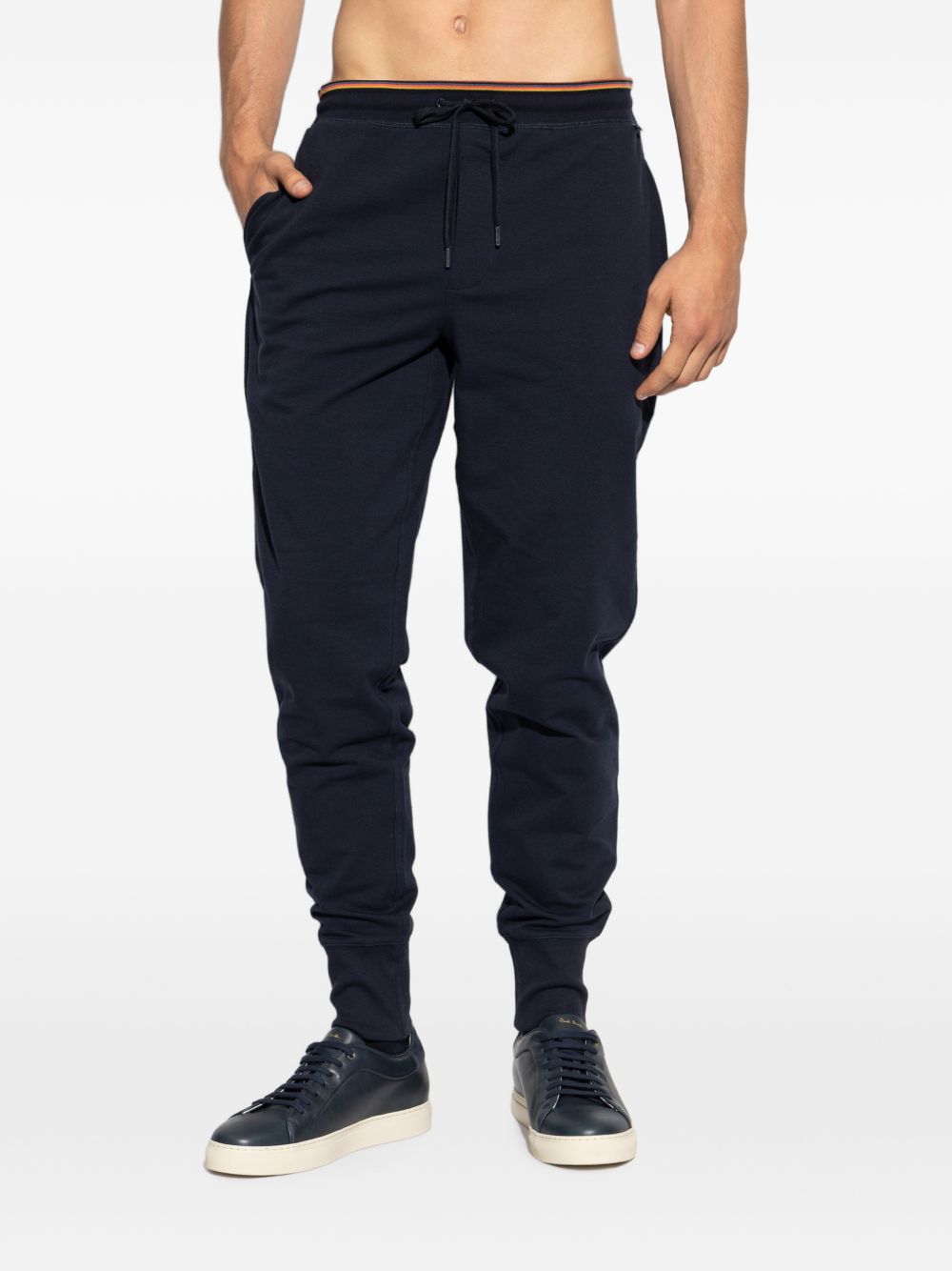 ARTIST STRIPE COTTON SWEATPANTS