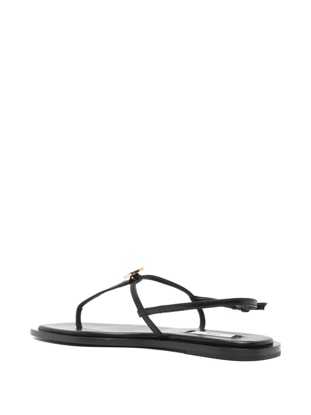 T-STRAP LEATHER SANDALS