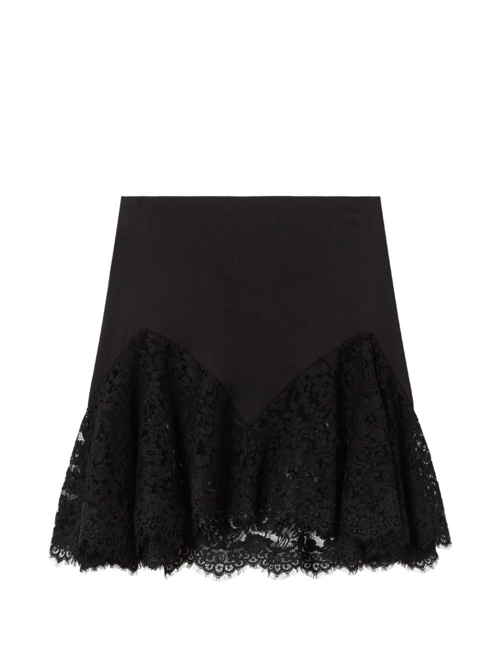 LACE TRIMMED SKIRT