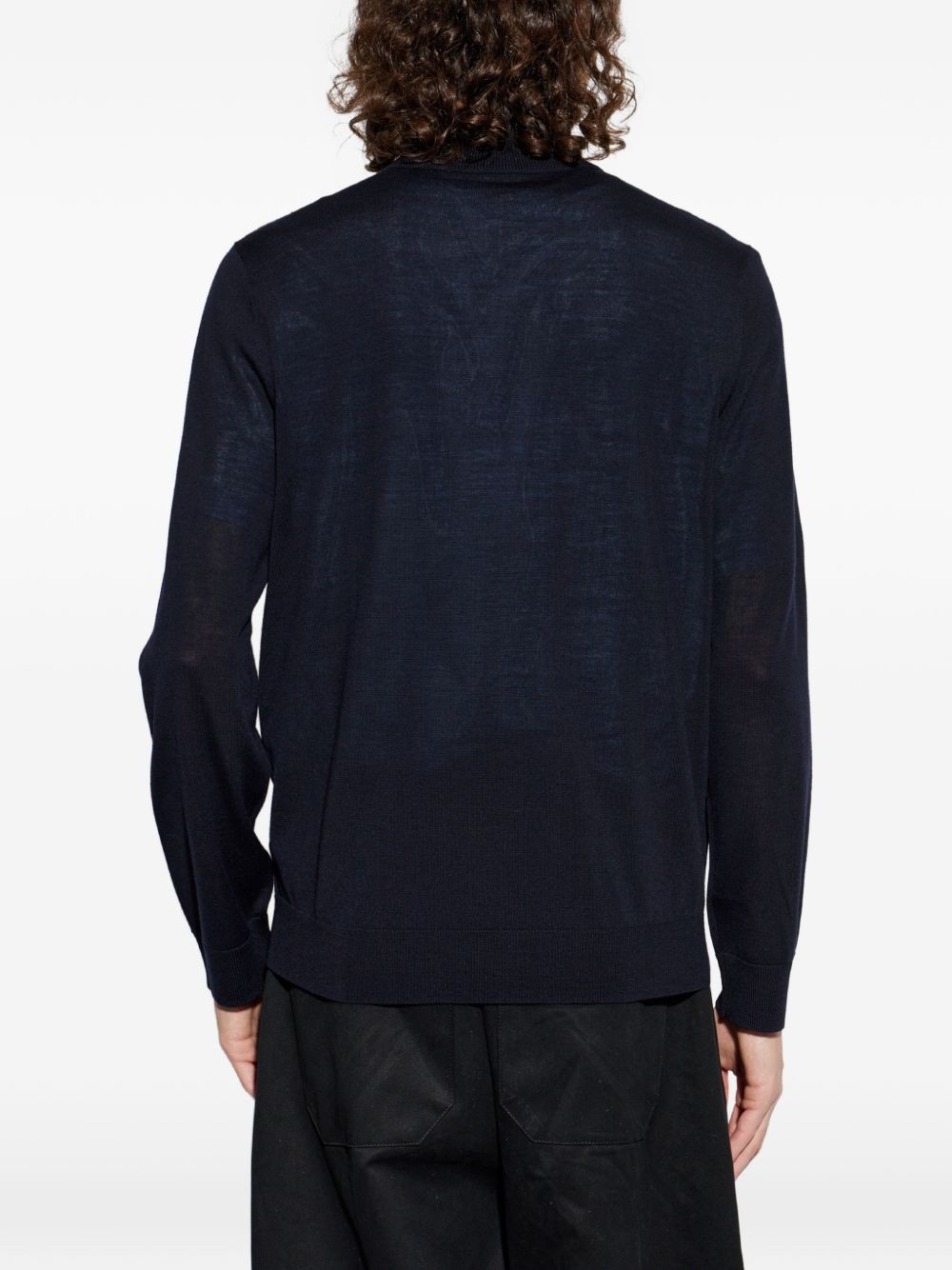 WOOL ZIPPED CARDIGAN