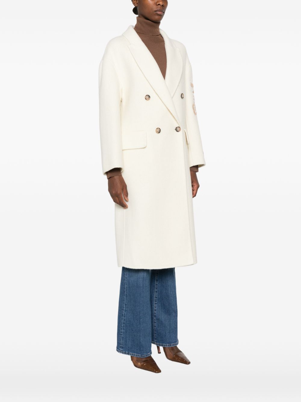 WOOL DOUBLE-BREASTED COAT