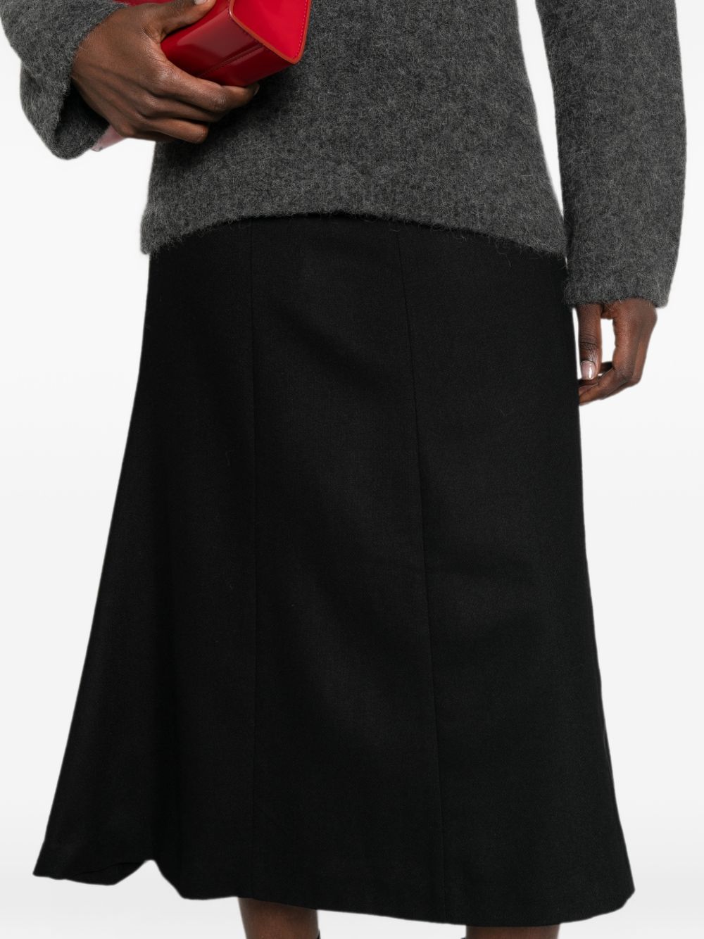 ERICA WOOL BLEND MIDI SKIRT