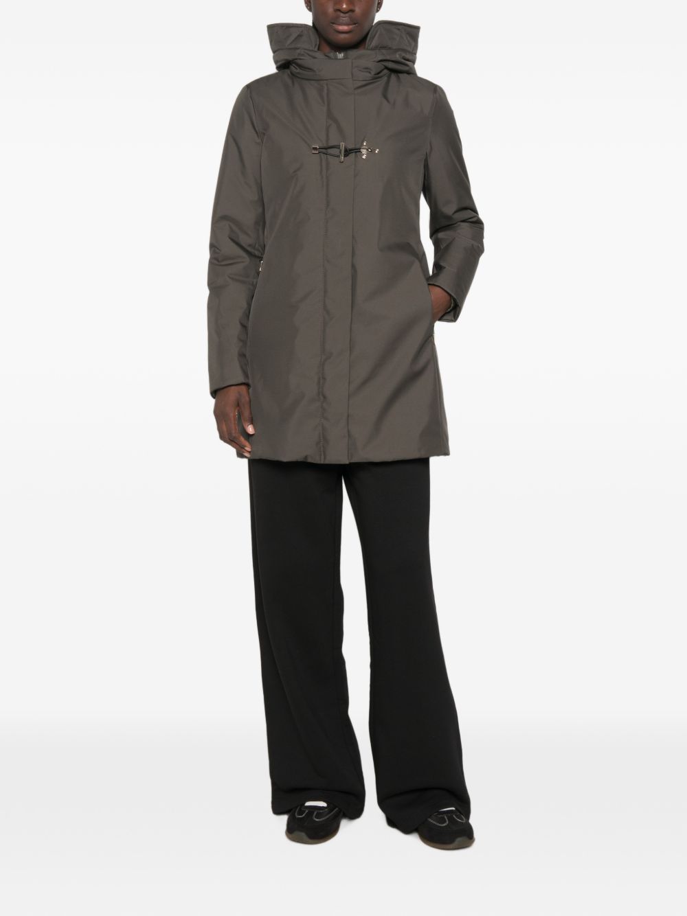 NYLON MIDI PARKA COAT