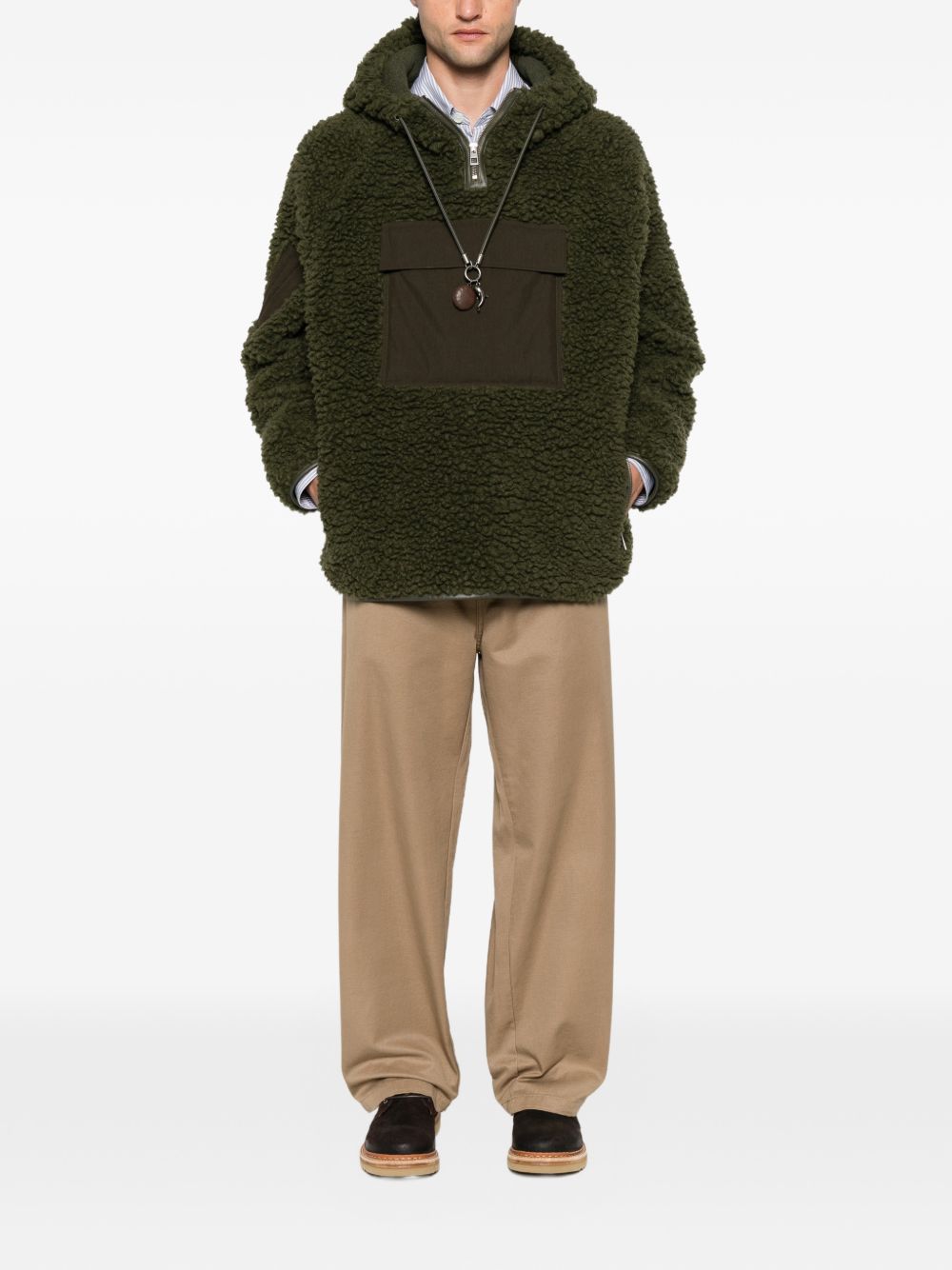 WOOL BLEND BLOUSON JACKET