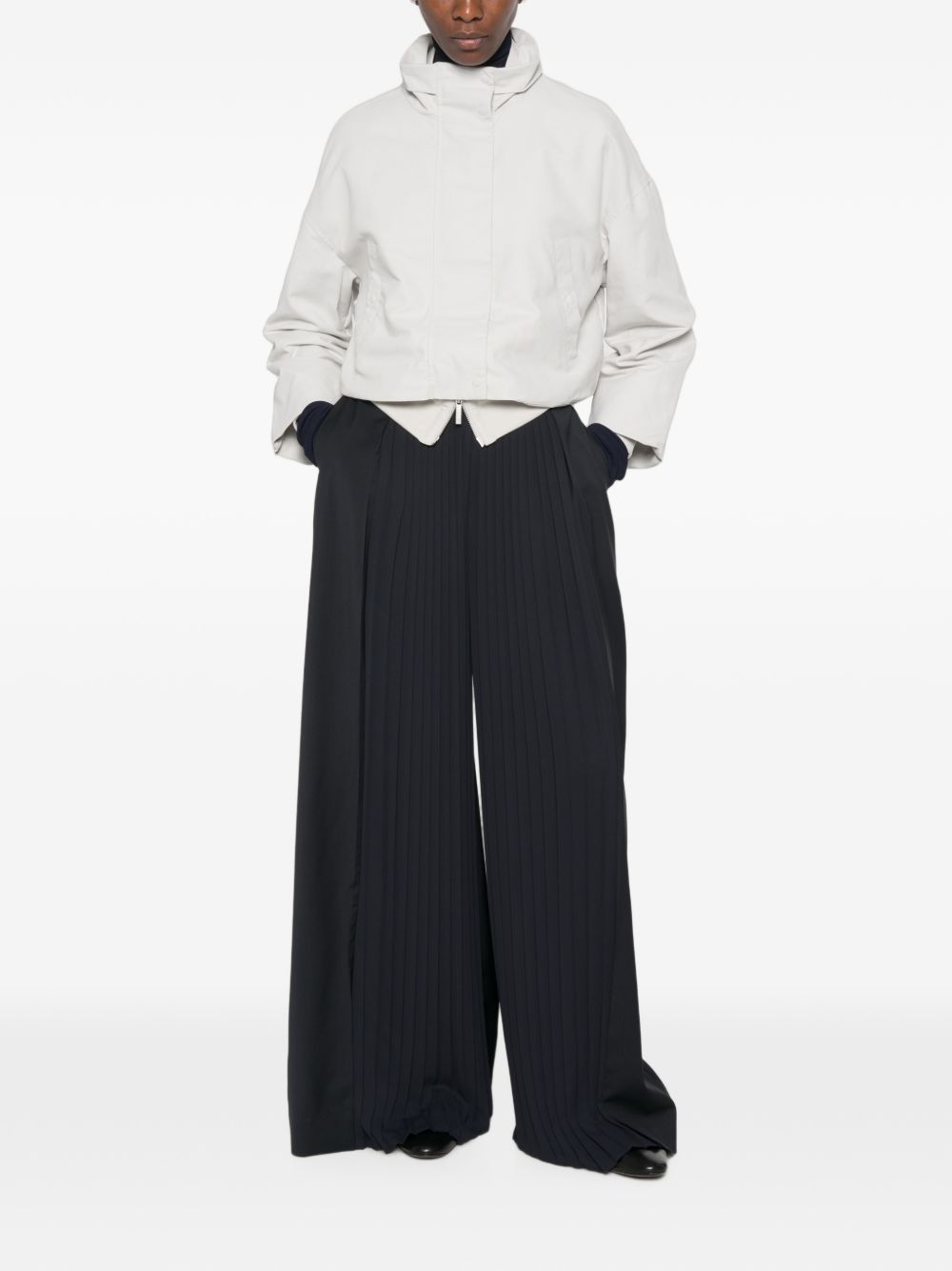 COTTON BLEND BLOUSON JACKET