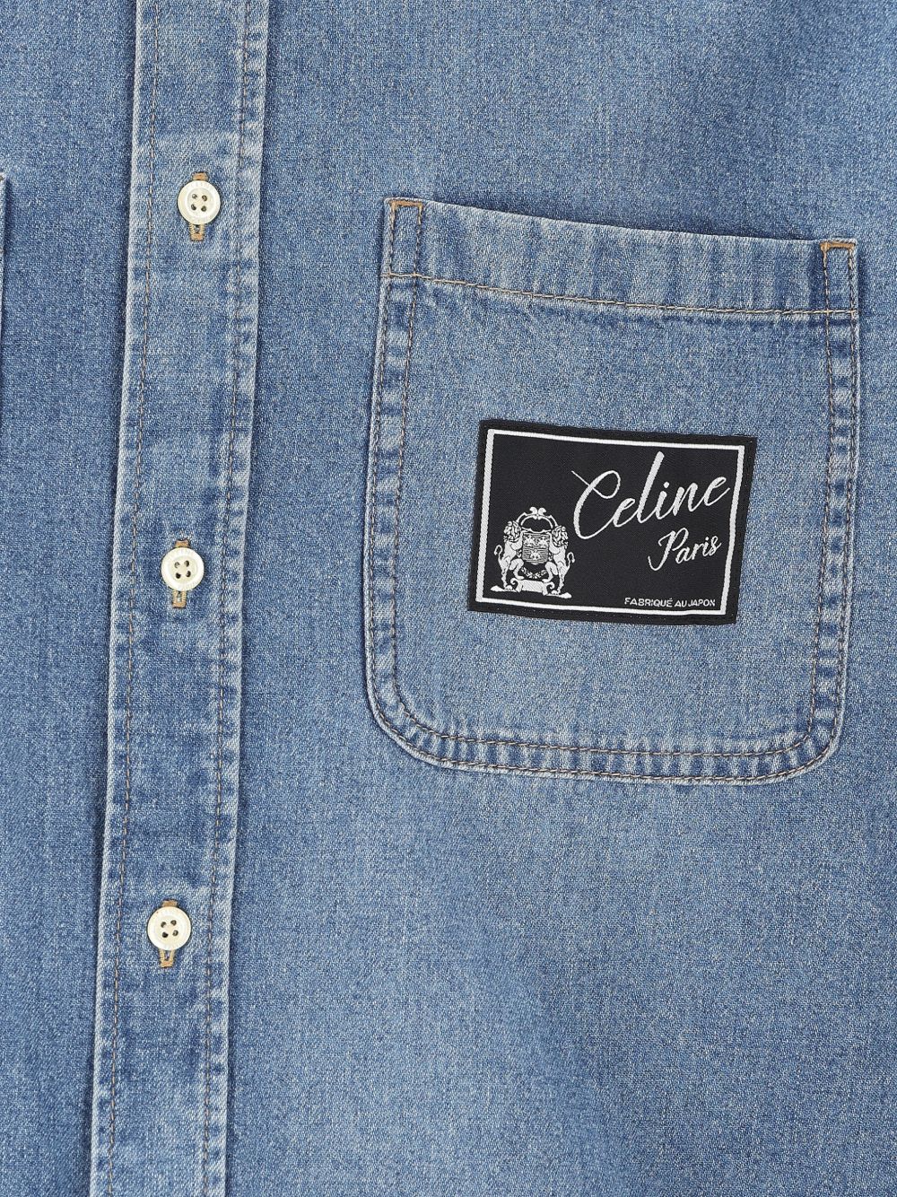 LOGO COTTON DENIM SHIRT