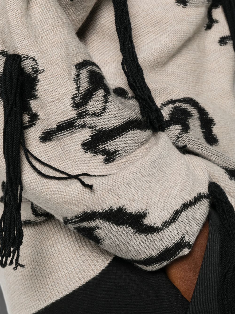 EMBROIDERED HORSE WOOL JUMPER