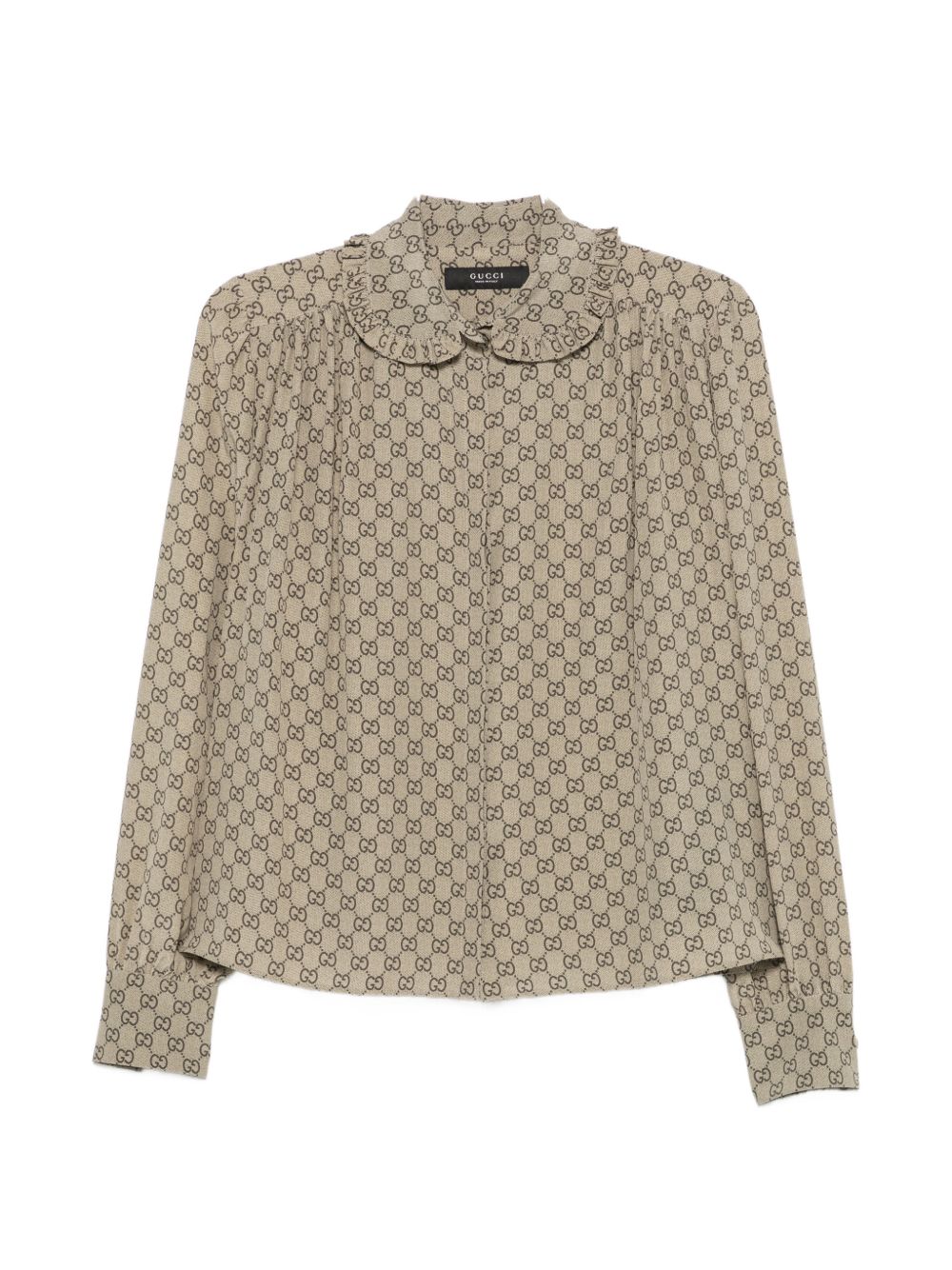 GG PRINT SILK SHIRT