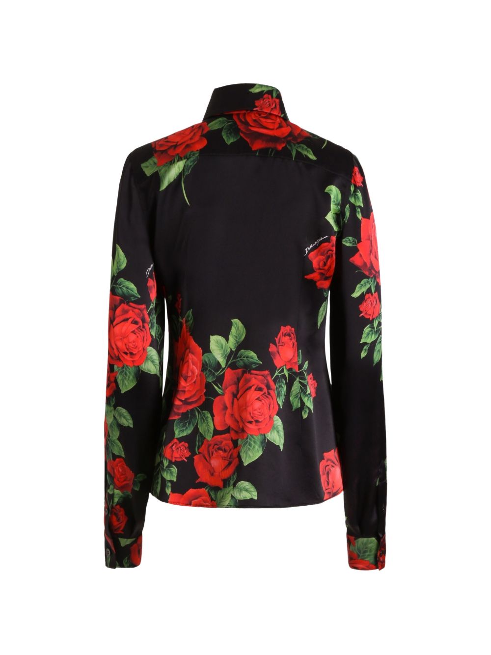 ROSE PRINT SILK SHIRT