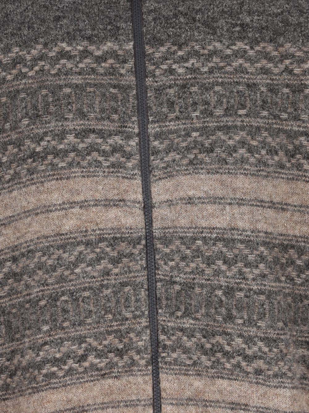 WOOL ZIPPED CARDIGAN
