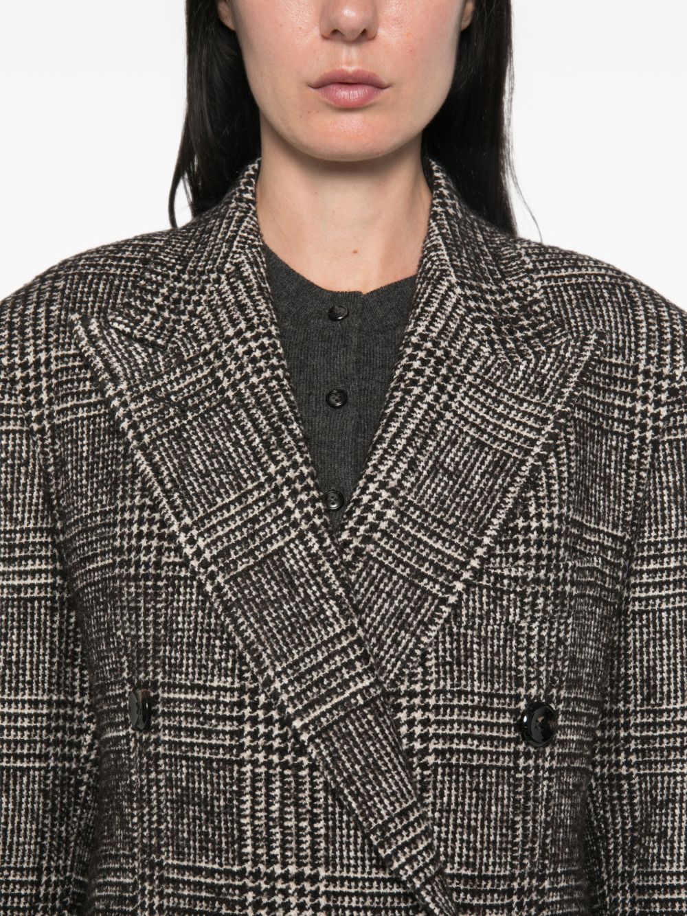 WOOL LONG DOUBLE-BREASTED COAT