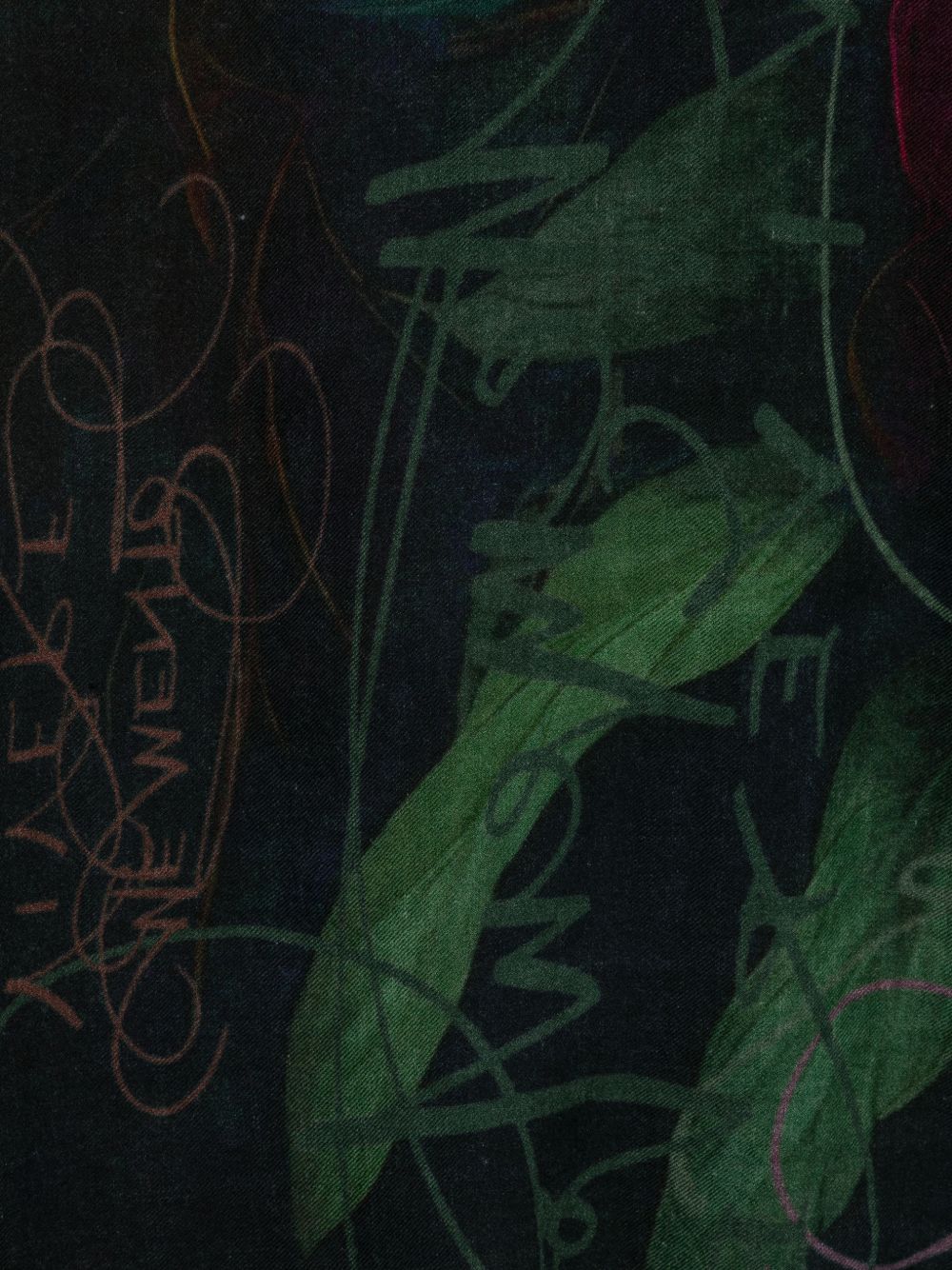 MEMENTO PRINT WOOL STOLE