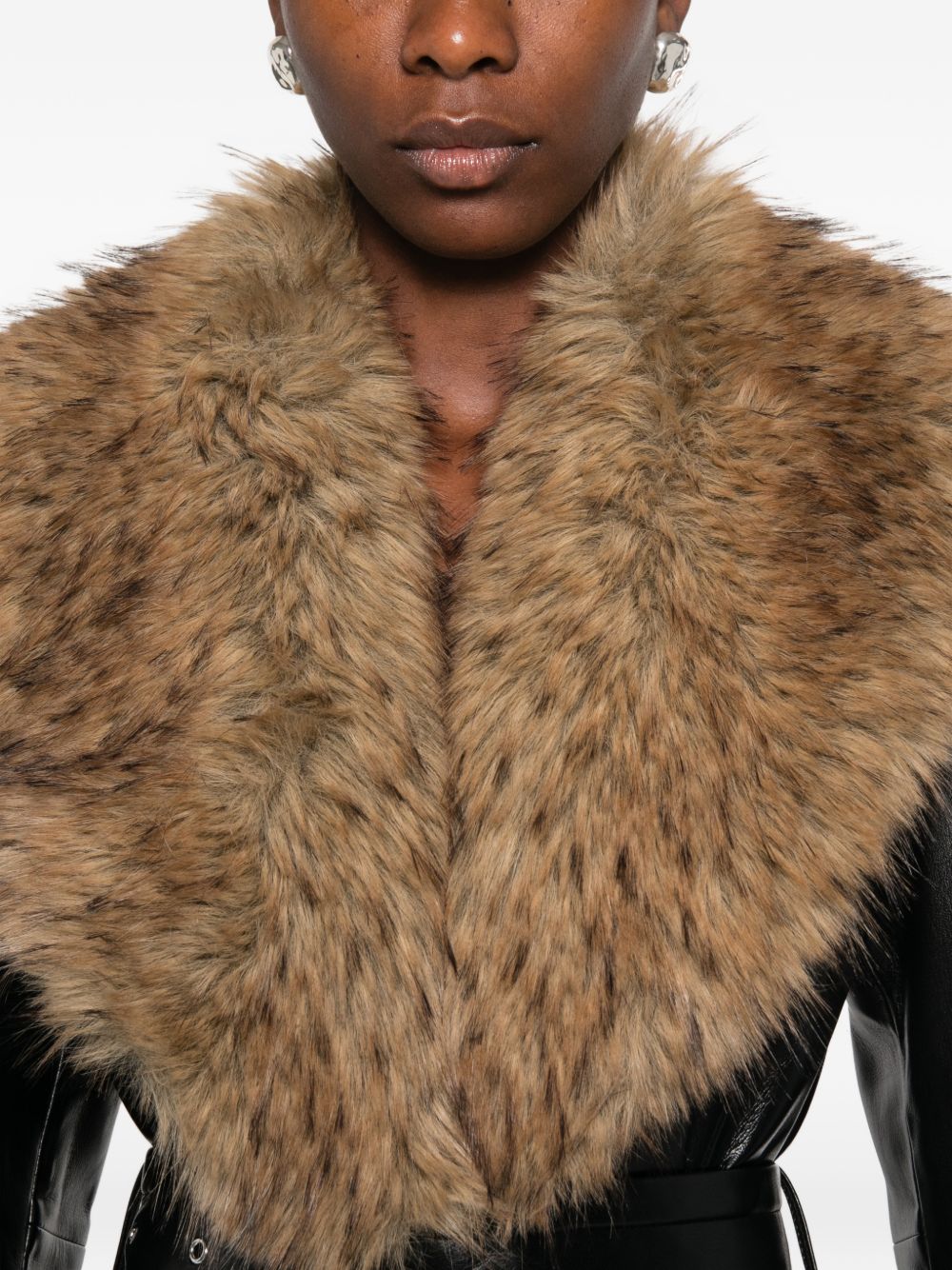 ESTELLA FAUX LEATHER COAT