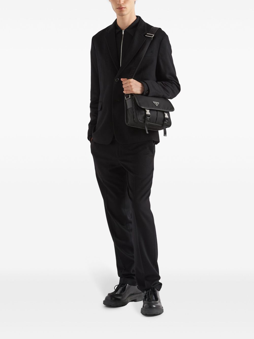 RE-NYLON AND SAFFIANO SHOULDER BAG