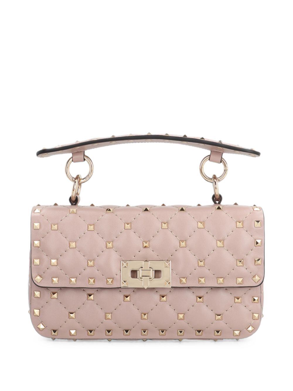 ROCKSTUD SPIKE SMALL LEATHER SHOULDER BAG