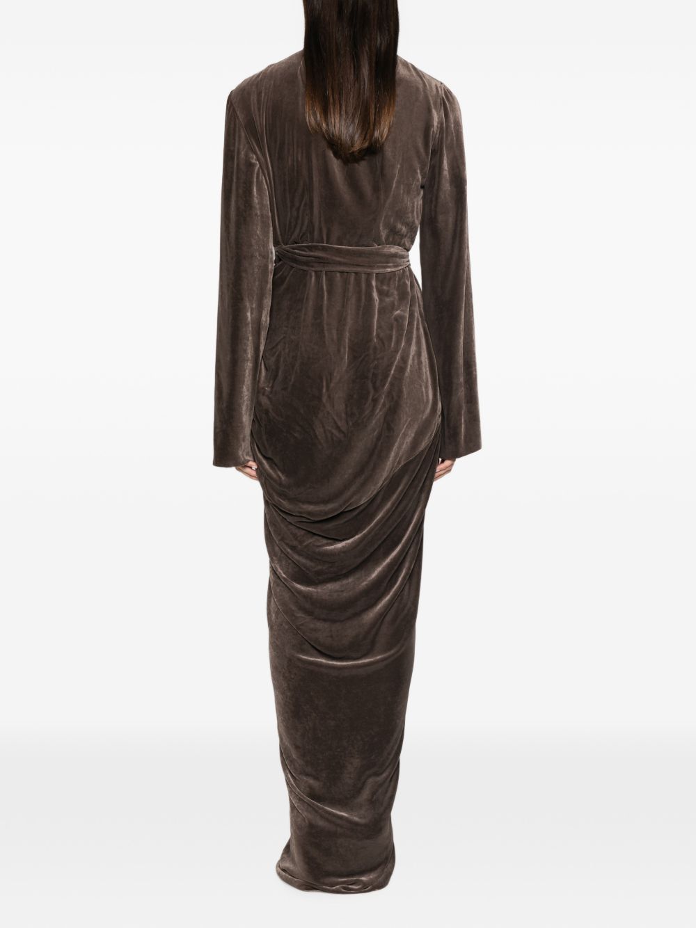 DRAPED MAXI DRESS
