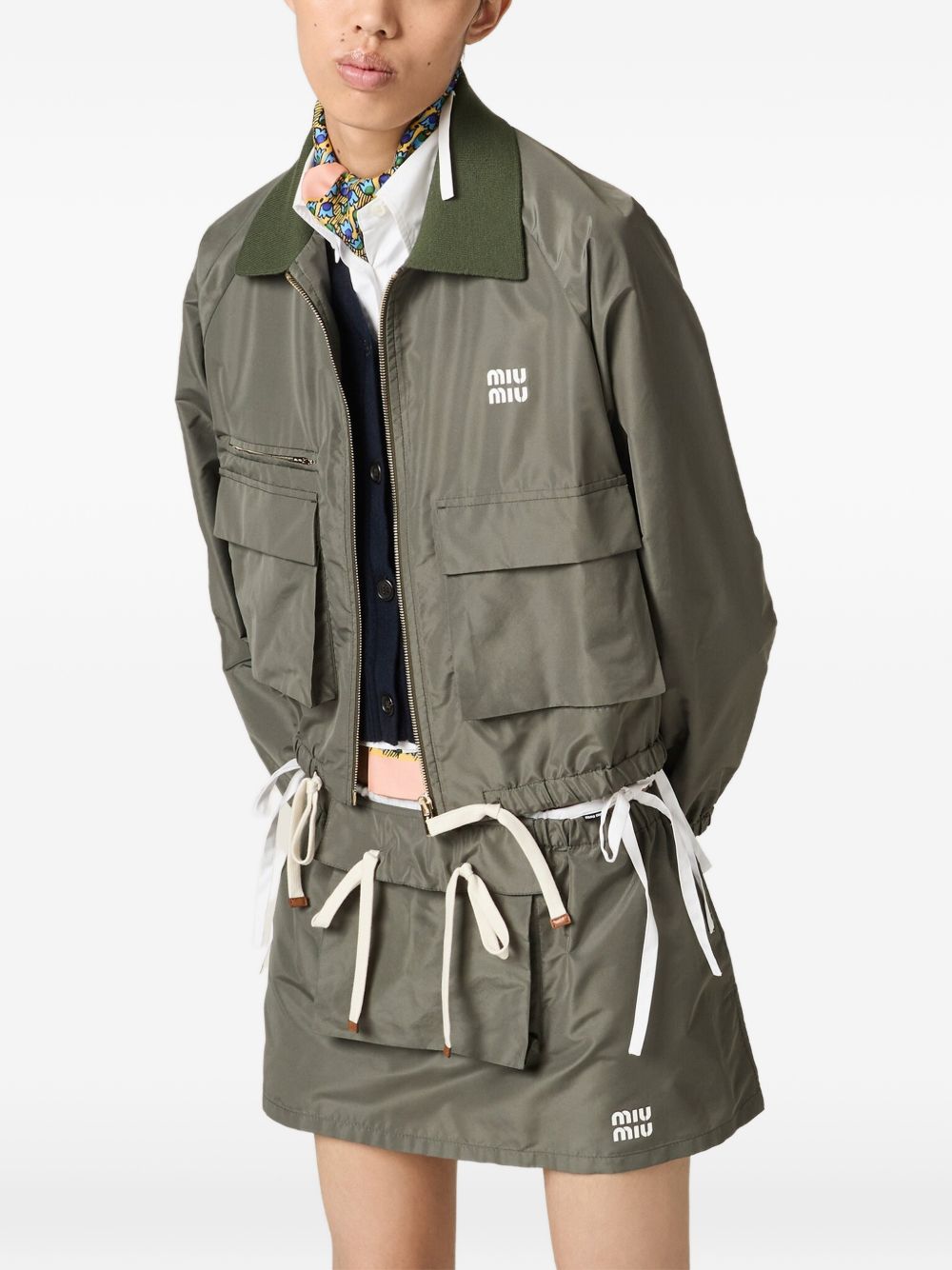 ZIPPED BLOUSON JACKET