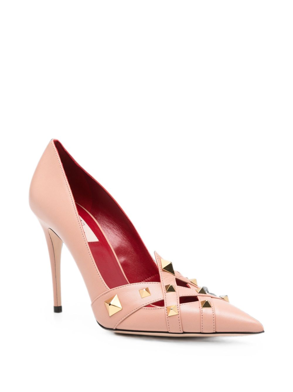STUDDY LEATHER PUMPS