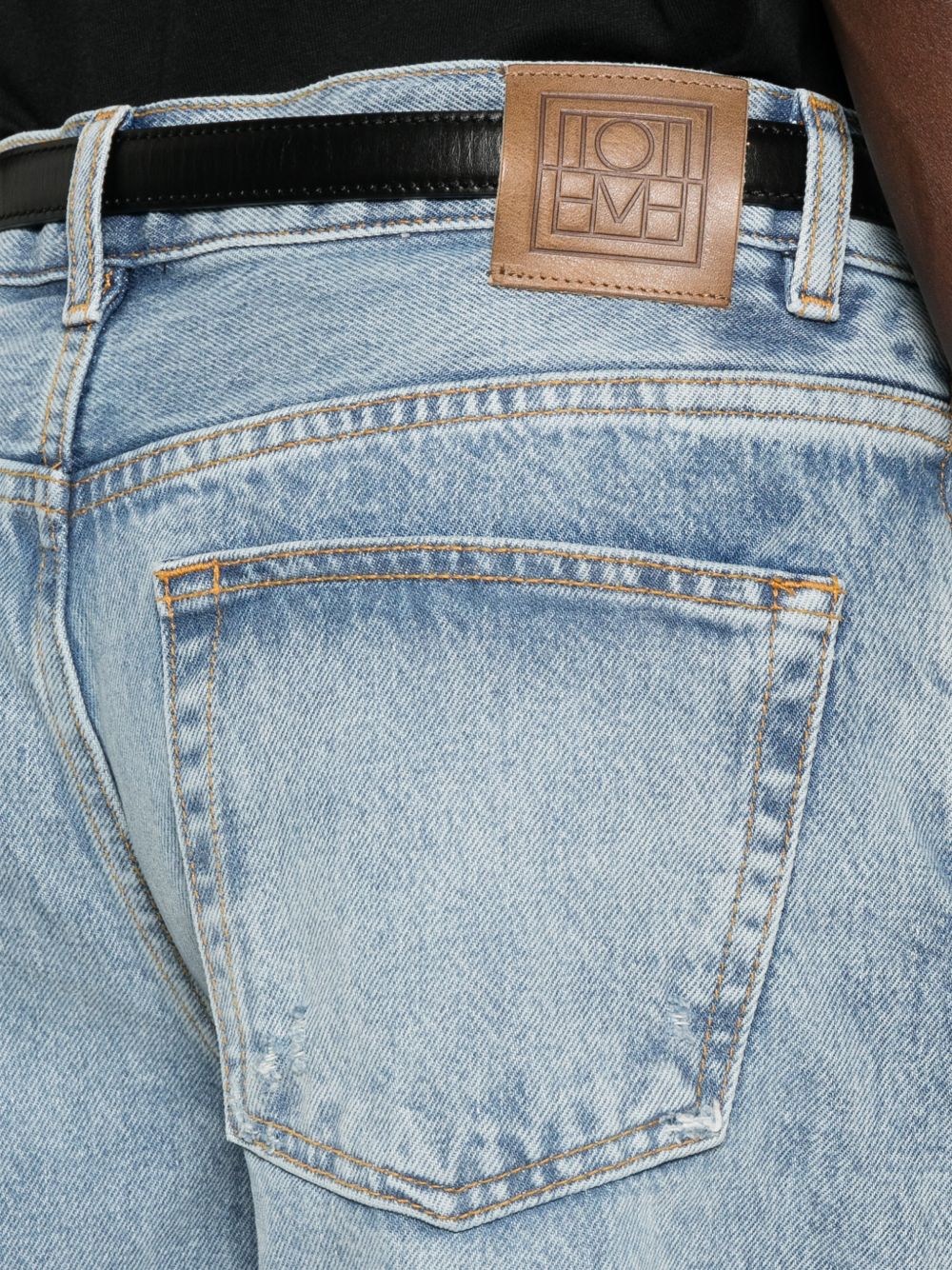 DENIM COTTON BERMUDA SHORTS