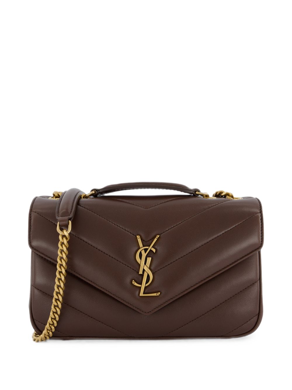 LOULOU SMALL SUEDE LEATHER SHOULDER BAG
