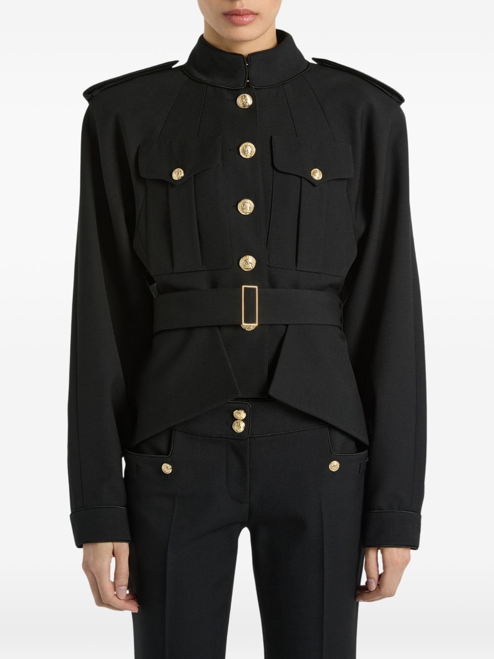 WOOL BELTED JACKET