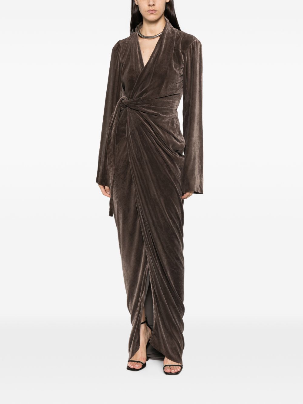 DRAPED MAXI DRESS