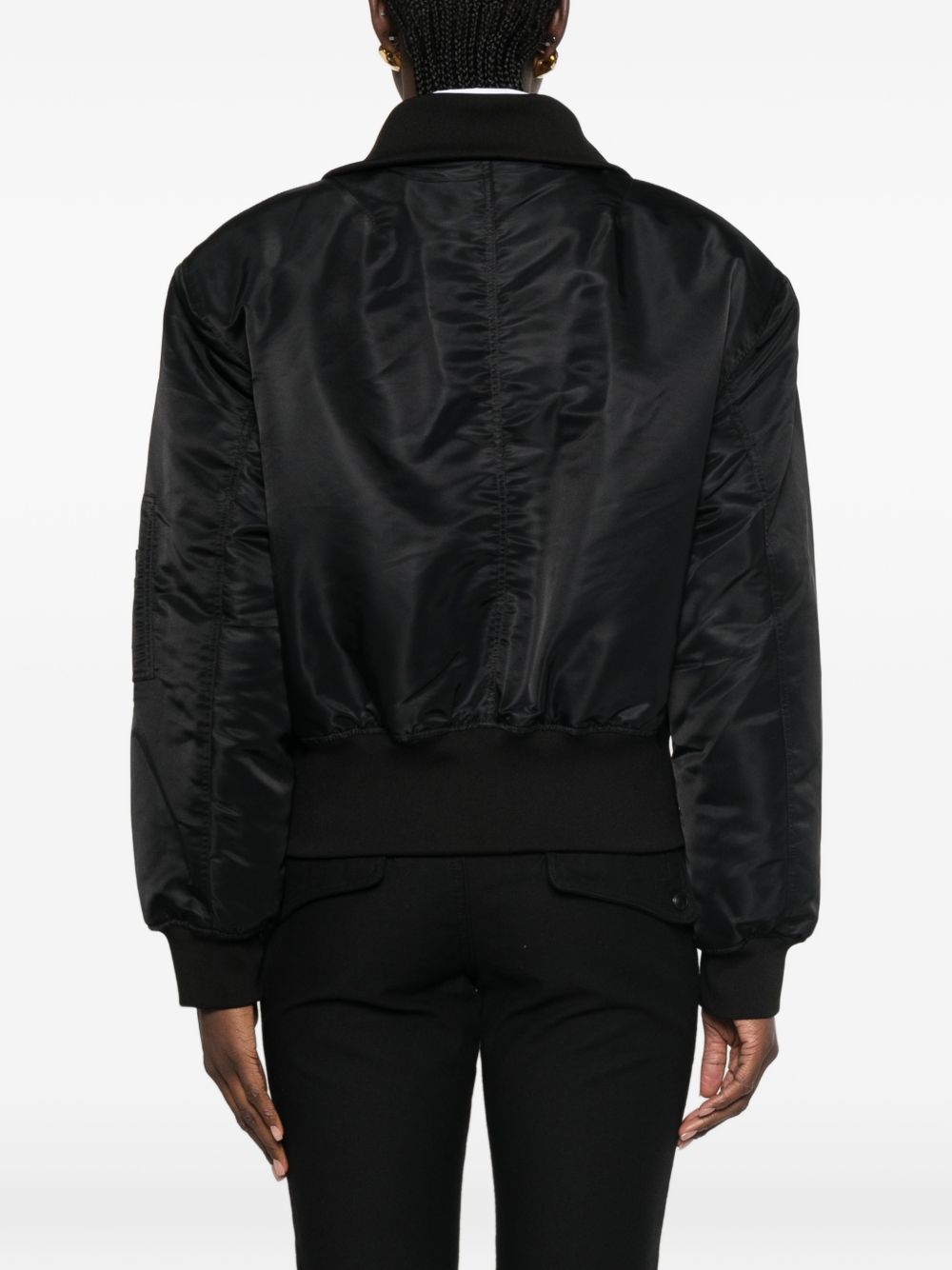 STORM NYLON CROPPED BOMBER JACKET