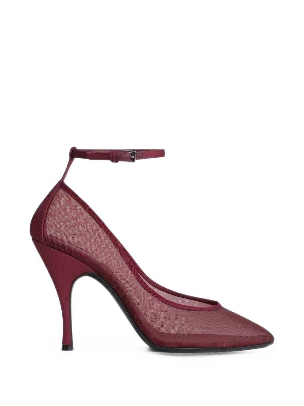 NET LEATHER PUMPS