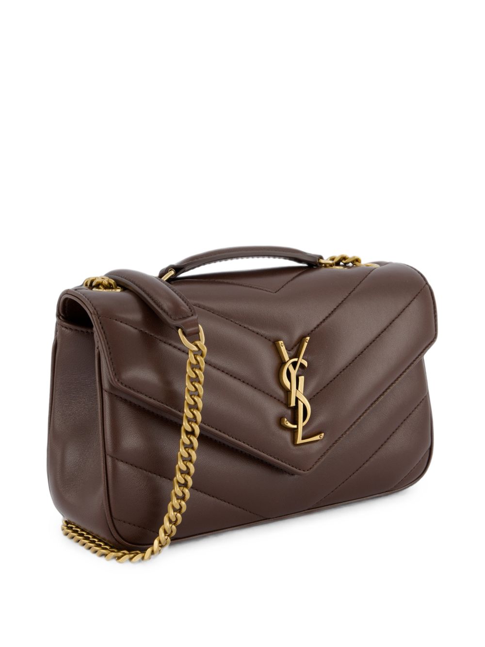 LOULOU SMALL SUEDE LEATHER SHOULDER BAG