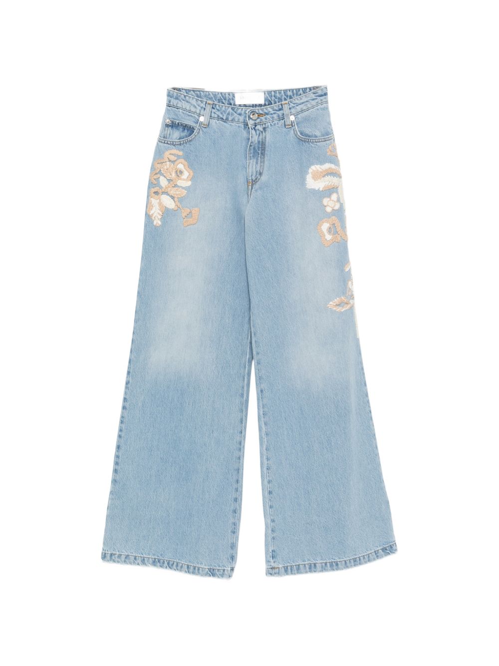 EMBROIDERED DENIM JEANS