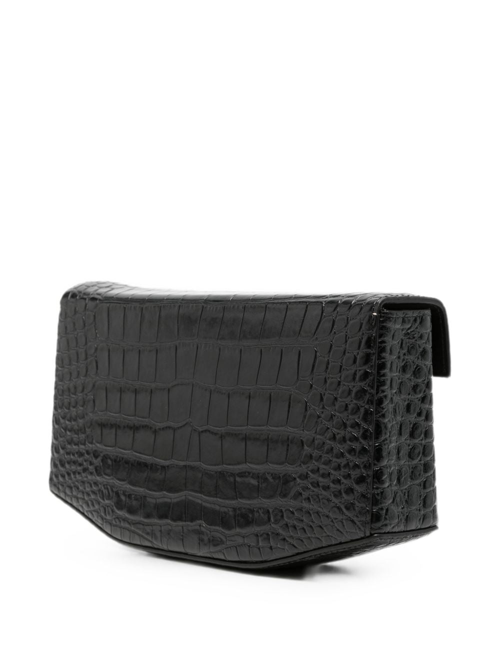 CLIP LEATHER SHOULDER BAG
