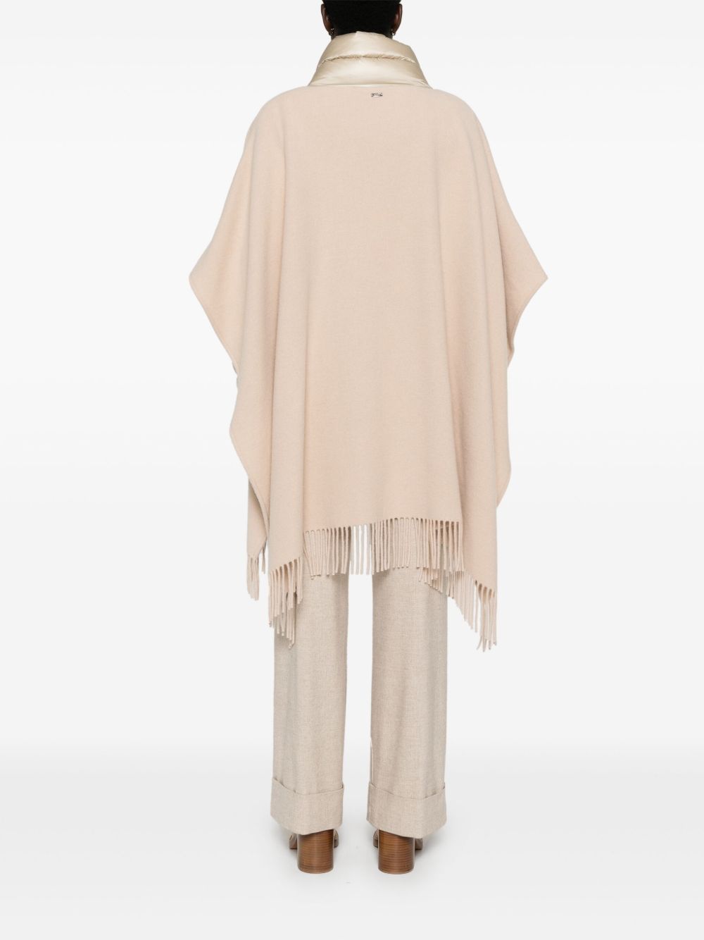 WOOL AND NYLON CAPE