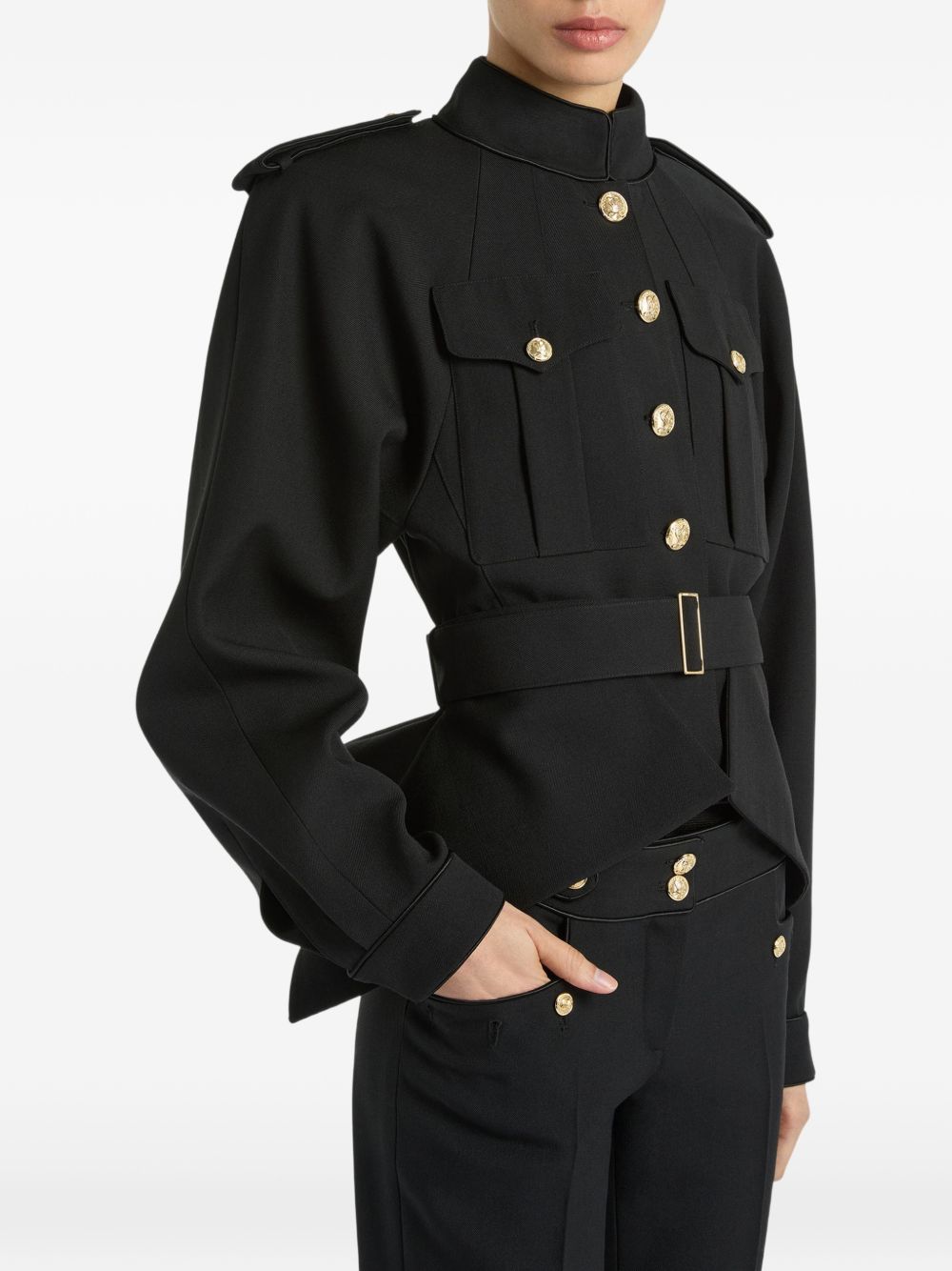 WOOL BELTED JACKET