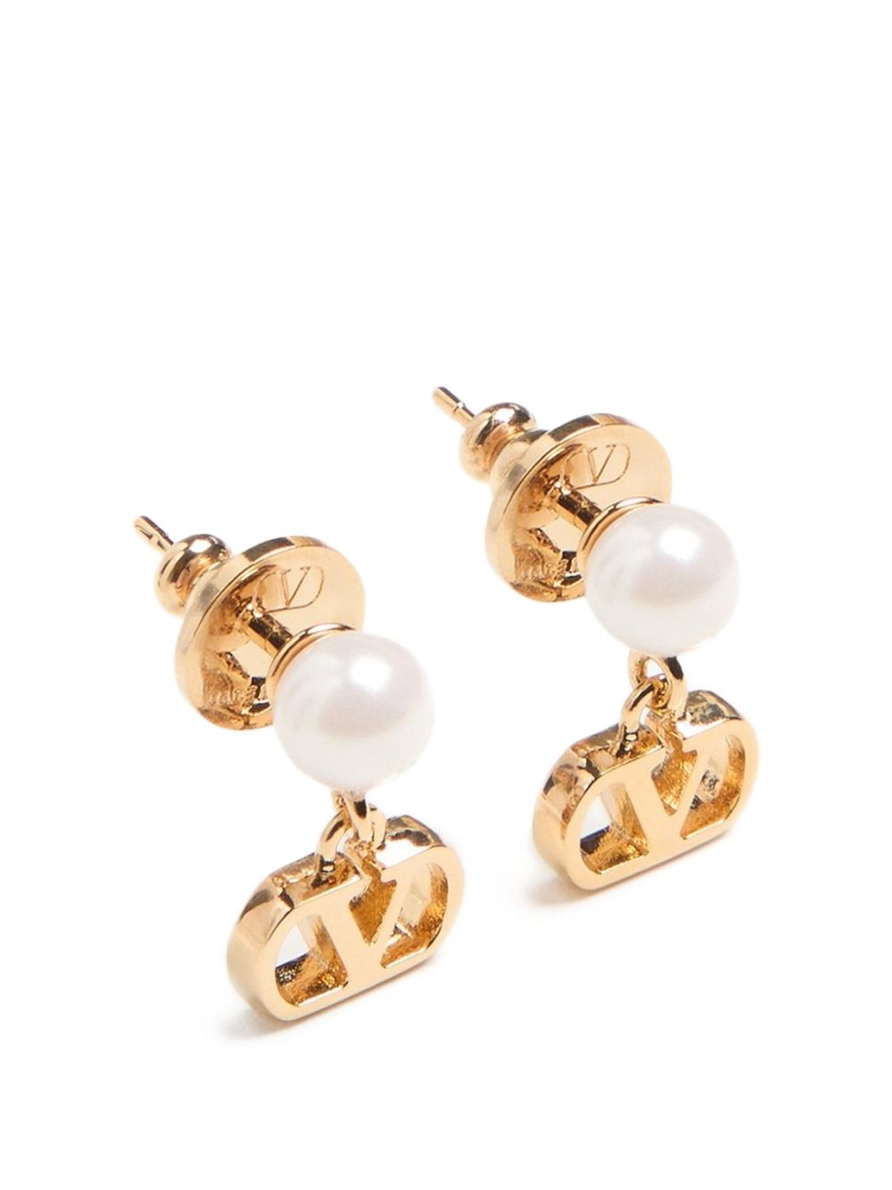 VLOGO SIGNATURE PEARL EARRINGS