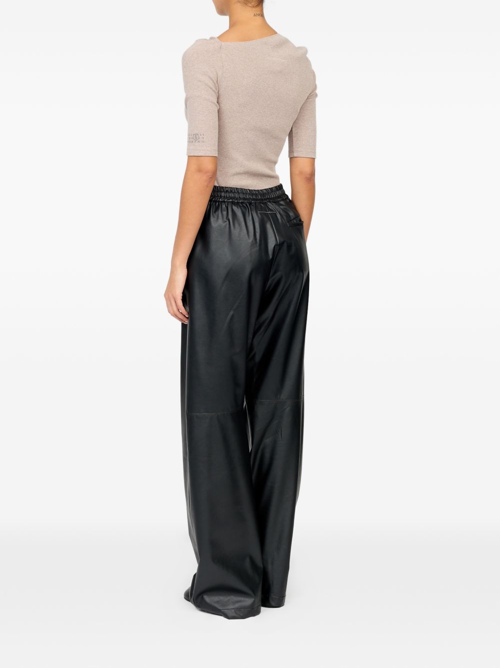 FAUX LEATHER TROUSERS