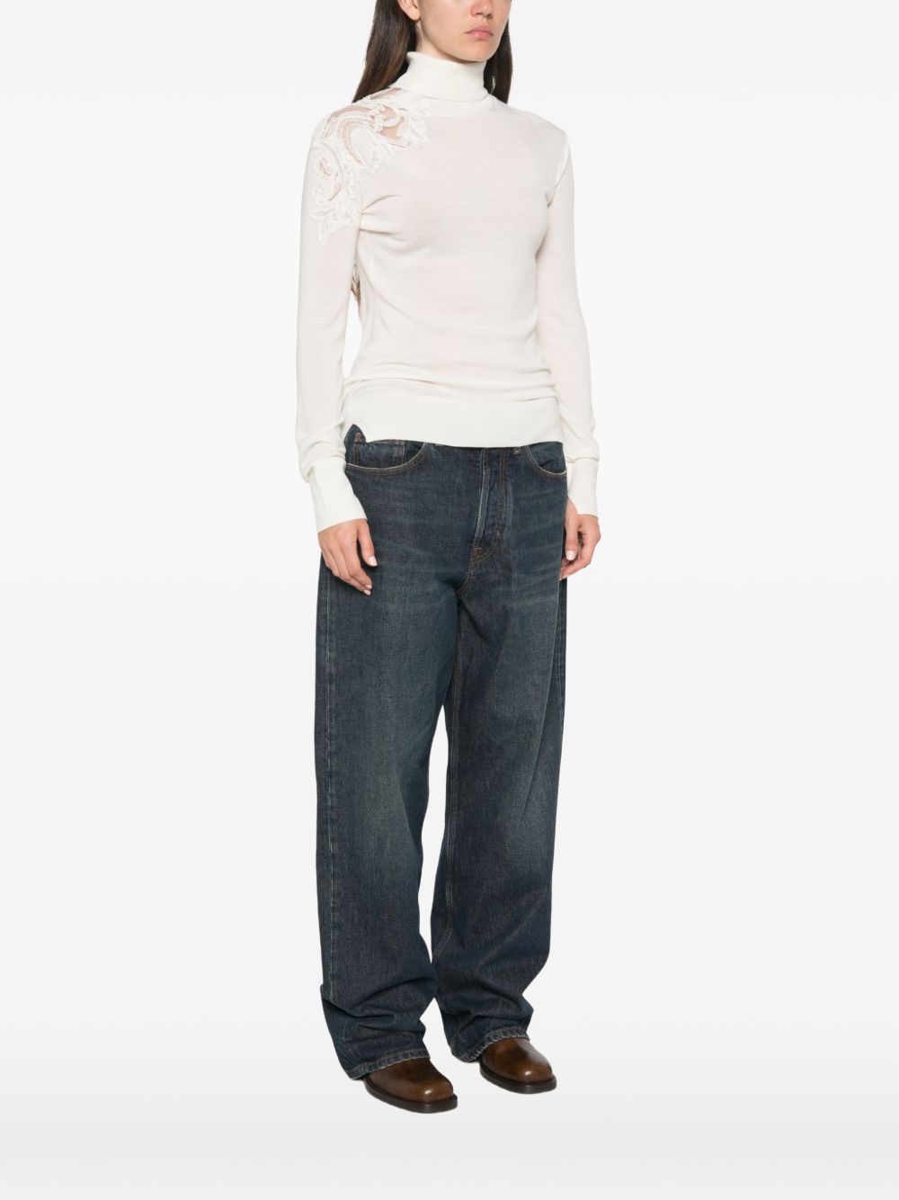 WOOL TURTLE-NECK SWEATER