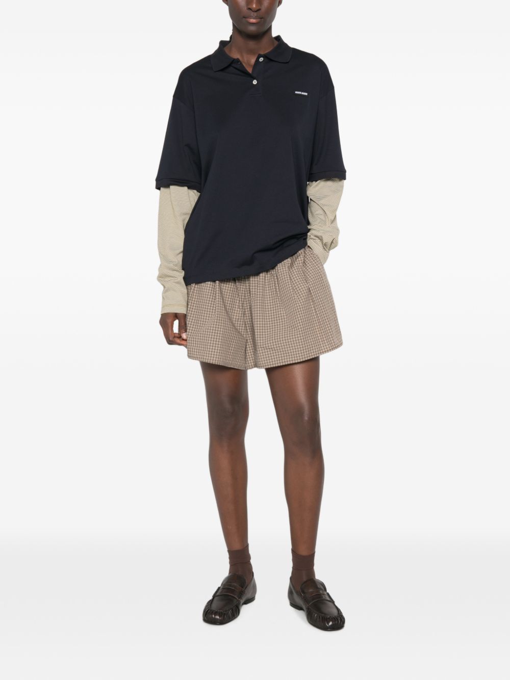 COTTON LAYERED POLO SHIRT