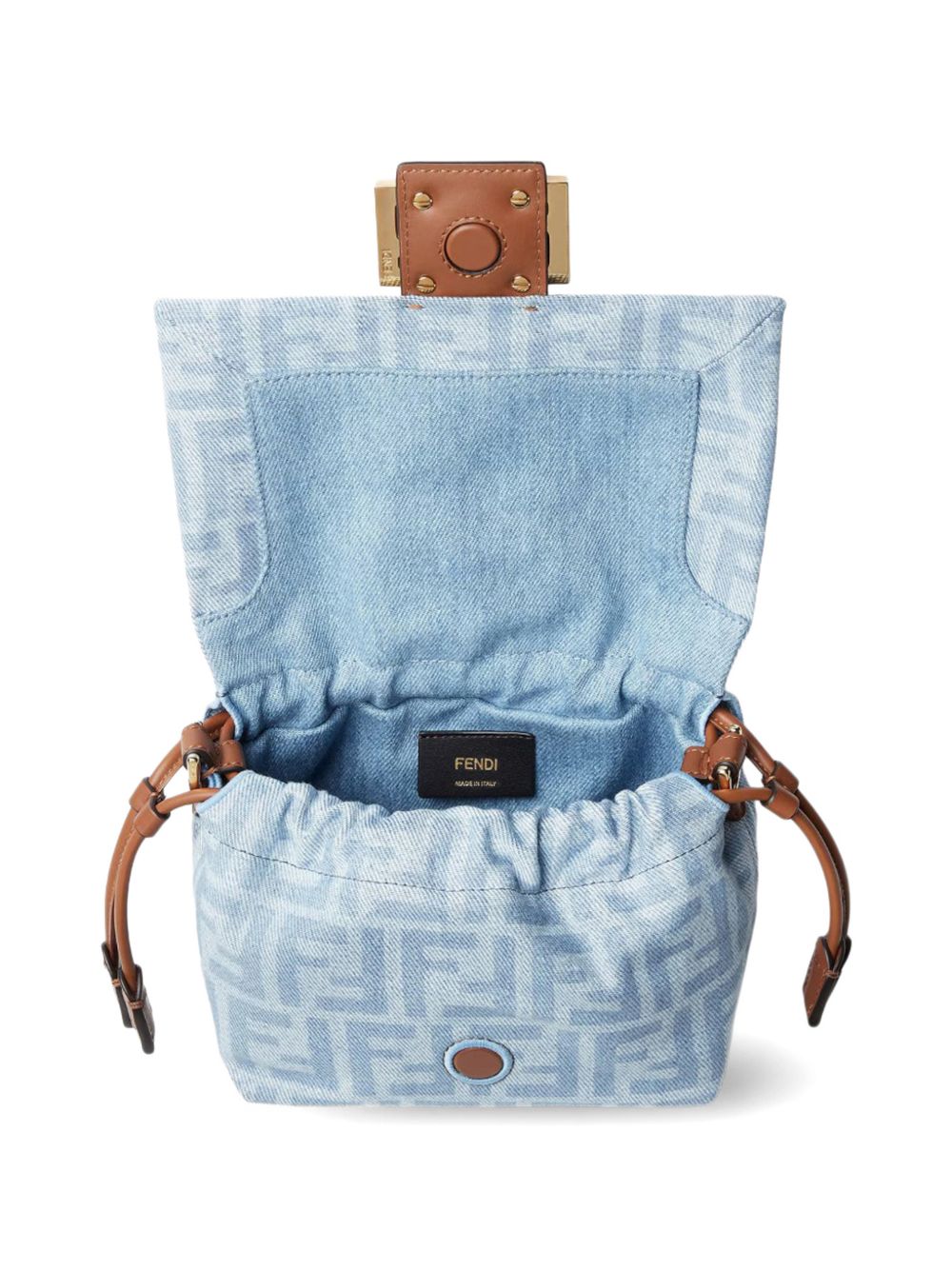 MAMMA BAGUETTE SMALL DENIM HANDBAG