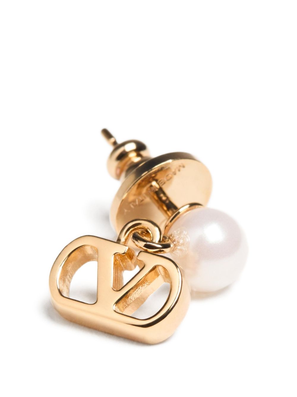 VLOGO SIGNATURE PEARL EARRINGS