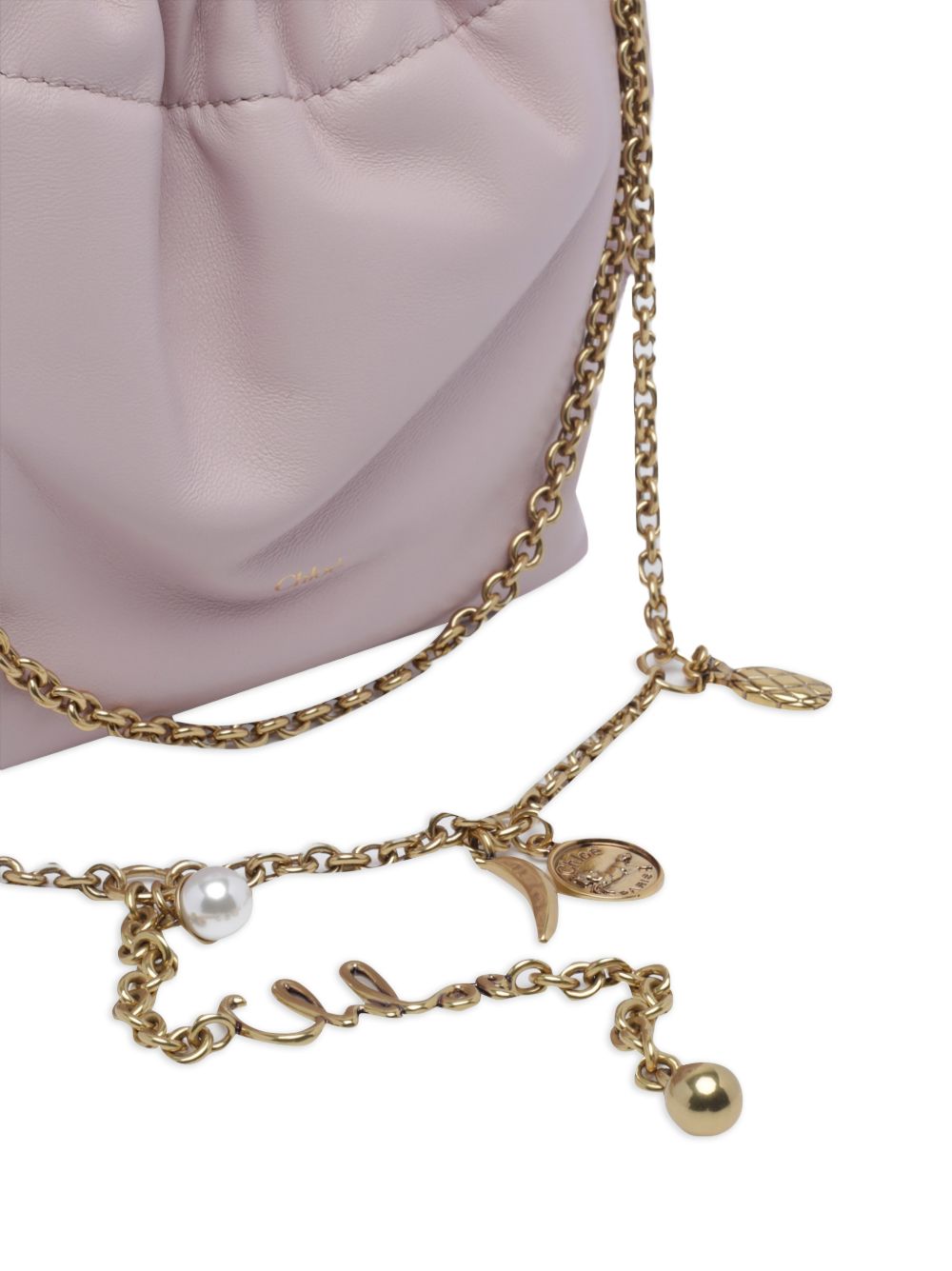 CHLOÉ ICONS LEATHER MINI BUCKET BAG