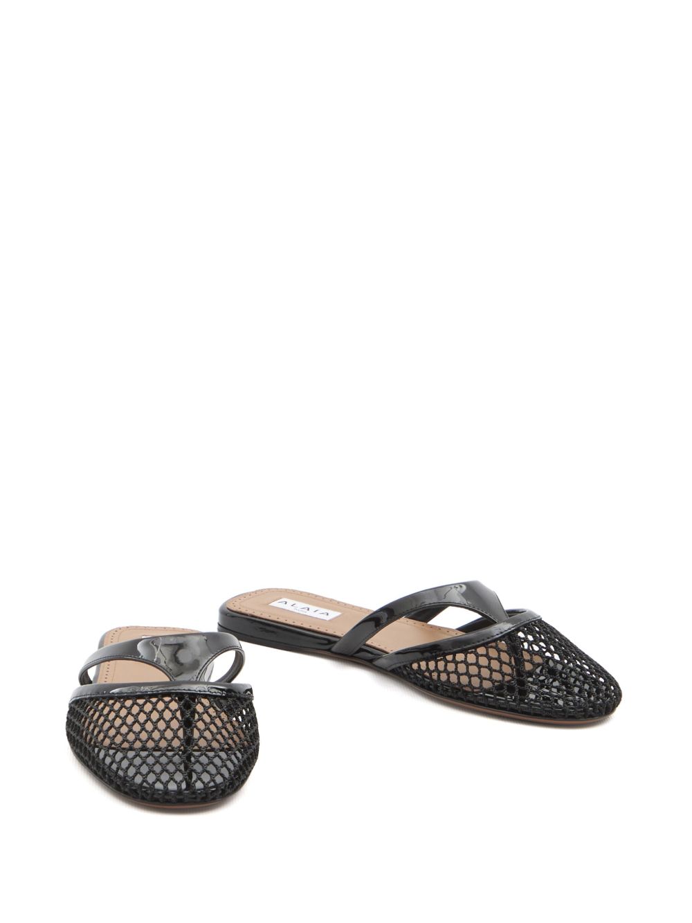 FISHNET THONG SANDALS