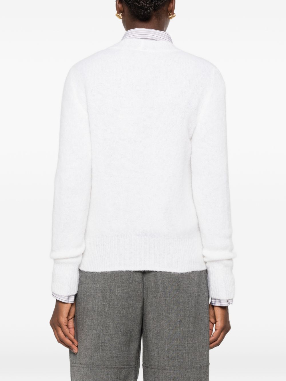 WOOL V-NECKED CARDIGAN