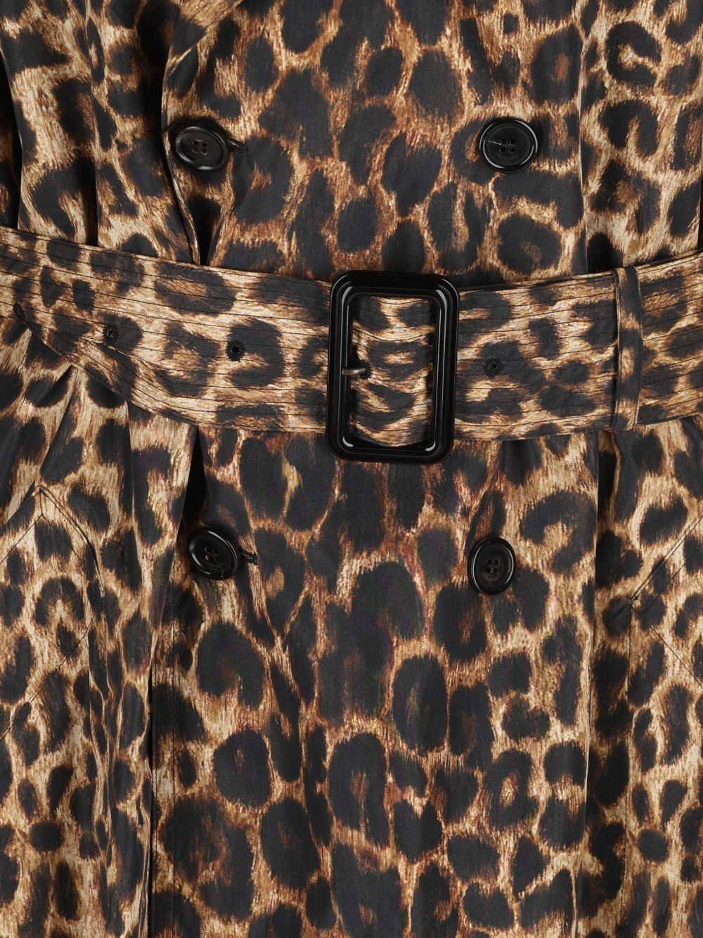 PRINTED NYLON TRENCH COAT