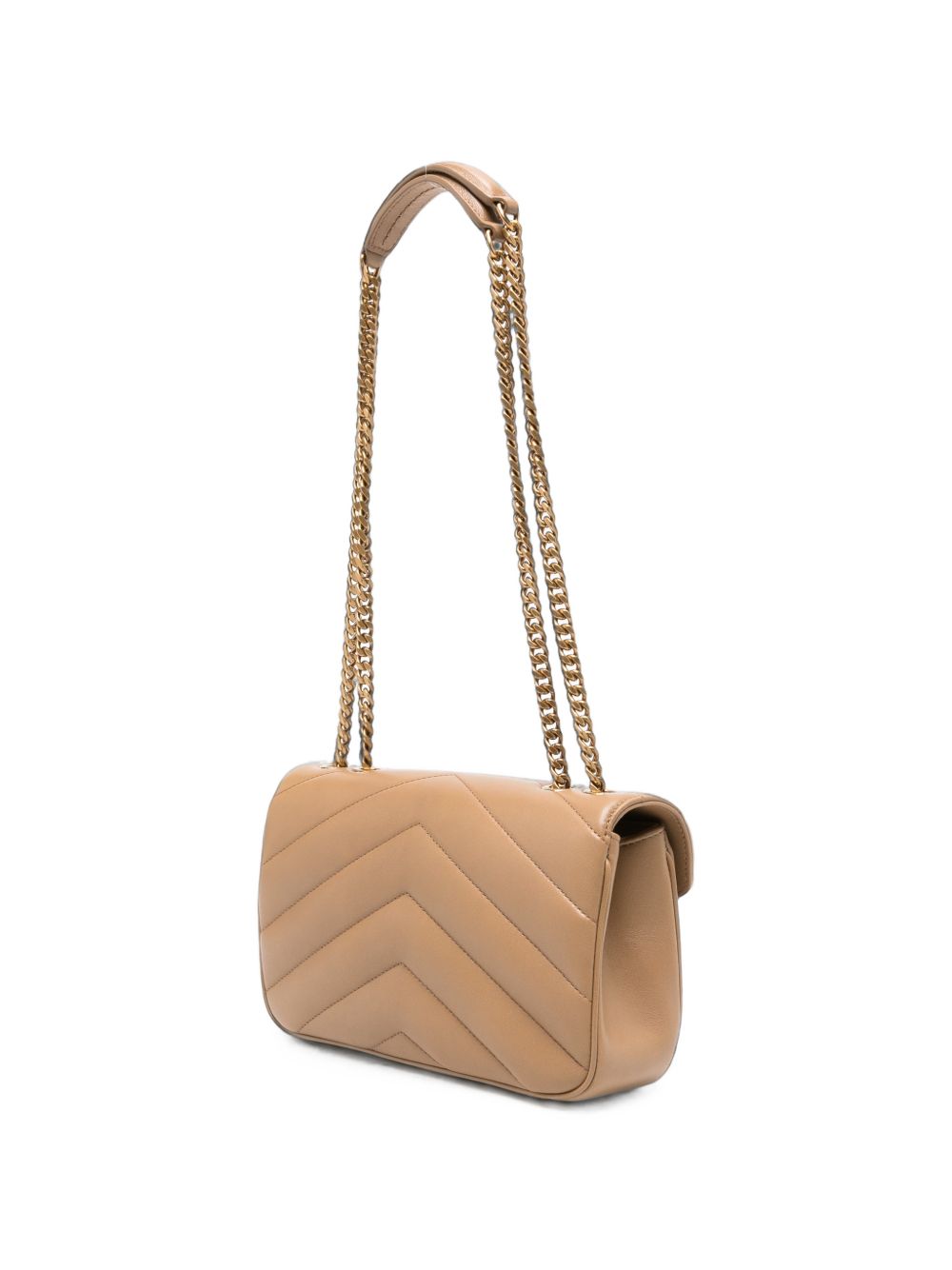 LOULOU SMALL SUEDE LEATHER SHOULDER BAG