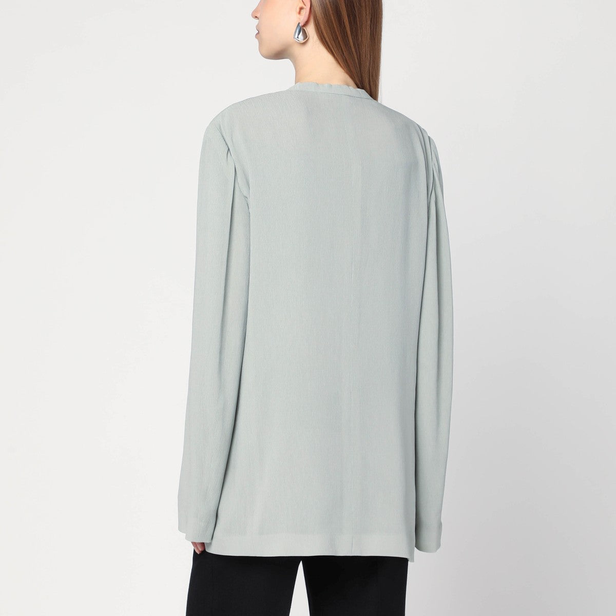 Alberta Ferretti Single-breasted Ice-colored jacket Alberta Ferretti 